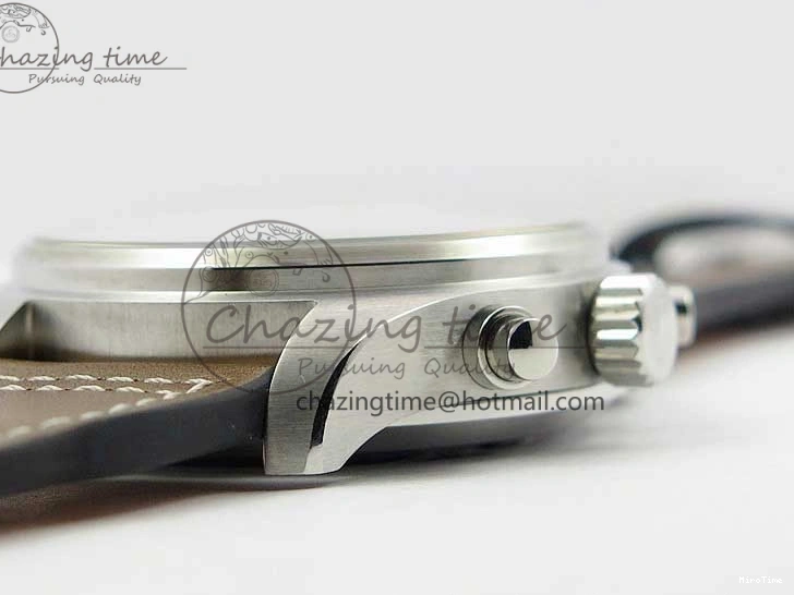 MIROTIME 0321 Pilot Chrono IW377726 ZF 1:1 Best Edition Green Dial on Brown Leather Strap A Trendsetting 7125